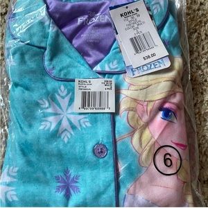 Disney Frozen Girls 2 Piece Pajama Set Size 6